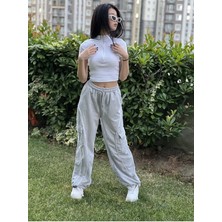Daily Fashion Vintage Line Detay Kargo Cep Trotters Baggy Eşofman Altı Daily
