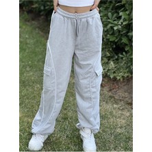 Daily Fashion Vintage Line Detay Kargo Cep Trotters Baggy Eşofman Altı Daily