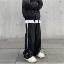 Daily Fashion Y2K Şerit Detay  Paraşüt Eşofman Altı/pantolon Dly