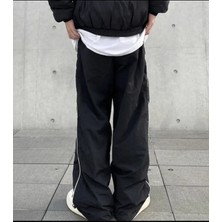 Daily Fashion Y2K Şerit Detay  Paraşüt Eşofman Altı/pantolon Dly