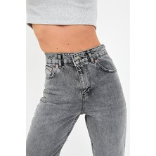 Geenz Likralı Mom Jean Pantolon