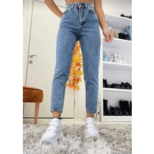 Geenz Likralı Mom Jean Pantolon