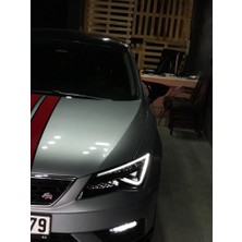 Seat Leon Mk3 (2012-2020) Uyumlu Batman Ayna Kapağı Piano Black --Mayuk Dizayn-