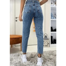 Geenz Likralı Mom Jean Pantolon
