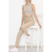 Geenz Likralı Mom Jean Pantolon