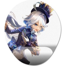 Pixxa Furina - Genshin Impact Bilek Destekli Mousepad Model - 2 Oval