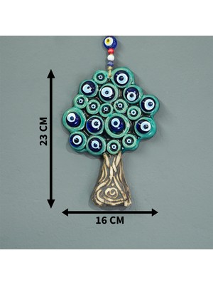 Camekan Hayat Ağacı Seramik Duvar Süsü Dekoratif Duvar Süsü Duvar Süsü Kapı Süsü Nazar Boncuğu Hediyelik
