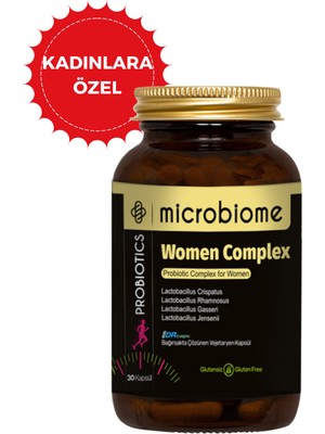Microbiome Kadınlara Özel Probiyotik 30 Kapsül Türkiye Menşeli Vitamin ve Mineral İçerikli