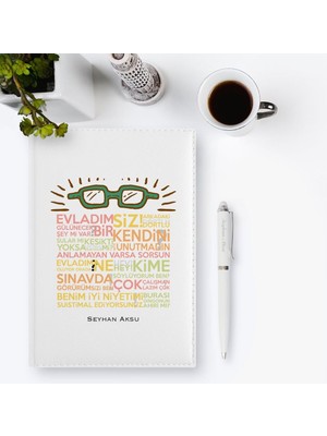 BK Kişiye Özel Öğretmen Sözleri 2023 Deri Ajanda & Kalem Hediye Seti - 2