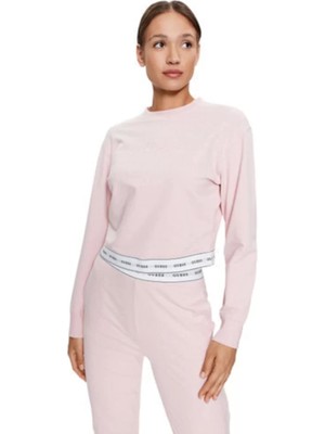 Guess  Pembe Regular Fit Sweatshirt