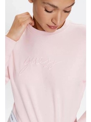 Guess  Pembe Regular Fit Sweatshirt