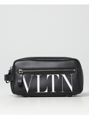 Valentino Garavani Vltn Logo Printed Clutch Bag