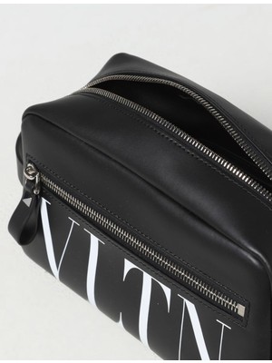 Valentino Garavani Vltn Logo Printed Clutch Bag