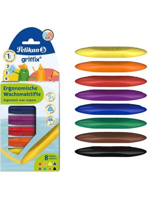 Pelikan Griffix Çift Uçlu Mum Boya 8 Renk