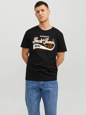 Jack & Jones Erkek T-Shırt 12233594-BLACK