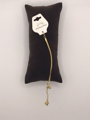 Halikarnas Italyan Zincir Kararmaz Gold Çelik Bileklik