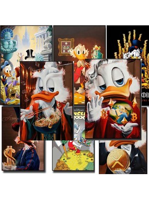 Hediye Vakti Retro Donald Duck Karikatür 29 Lu Duvar Posteri 10CM*15CM