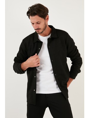 Buratti Fitilli Çıtçıtlı Relaxed Fit Gömlek Erkek Gömlek 5905510