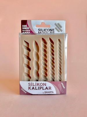 HOBİ MARKET ART Smarta Silicone Moulds Silikon Epoksi ve Polimer Kil Kalıbı Rope Border