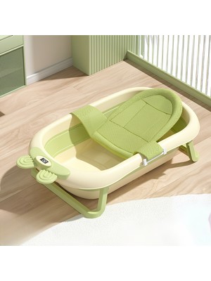 Dekohop Katlanabilir Termometreli Bebek Küveti ve Filesi Yazlık Bebek Havuzu