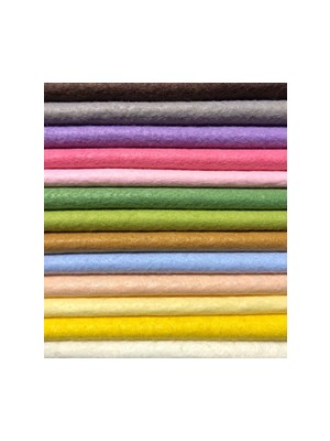 Yumuşakkeçe Ince Yumuşak Keçe 13 Renk 50*50 Cm