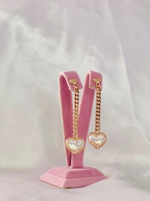 Stainless Steel Love Sedef Vip Çelik Küpe