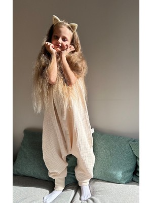 Mamaraduga Çocuk 4 Katlı Multi Müslin 0.5 Tog Baharlık Yazlık Uyku Tulumu