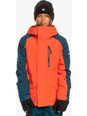 Quiksilver Turuncu Erkek Çocuk Kayak Montu EQBTJ03180 Mıssıon Block Youth Jk