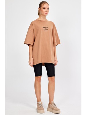 Alexander Gardi Baskılı Oversize T-Shirt (UN-0046 01)