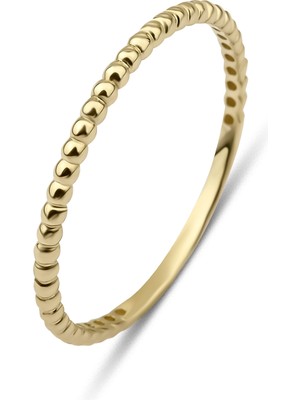 Kairos Jewelry 14 Ayar Altın Topçuk Yüzük KRS099-14GR