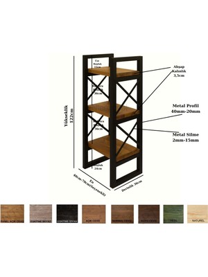 Ntconcept Nei Masif Ağaç VITRIN40 cm