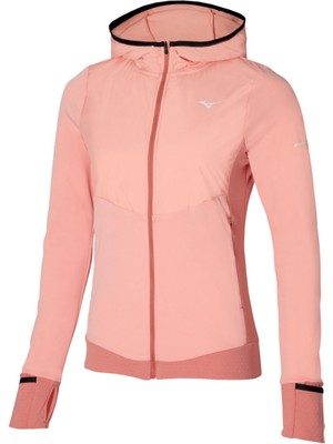 Mizuno Warmalite Hybrid Kadın Tam Fermuarlı Sweatshirt Pembe