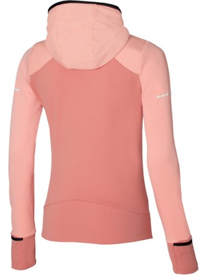 Mizuno Warmalite Hybrid Kadın Tam Fermuarlı Sweatshirt Pembe