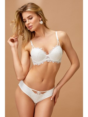 Nurteks  4494 Dantelli Destekli Sutyen Külot Takım