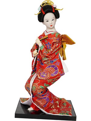 Surjion 12 ''japon Kimono Geyşa Asyalı El Sanatları Çocuklar Için Hediye B (Yurt Dışından)