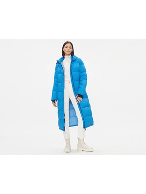 Only Onlann Premium Puffer Coat Kadın Günlük Mont 15287913-DIRECTOIRE-BLUE Mavi