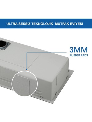 Puroser Teknolojik Eviye Seti Siyah (Krom) Şelale Eviye 3 Fonksiyonlu Bataryası Dahil