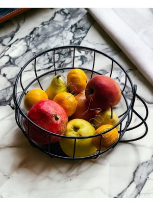 Renk Yapı Rüyası Meyvelik ,meyve Sepeti,siyah Tel Meyve Kasesi