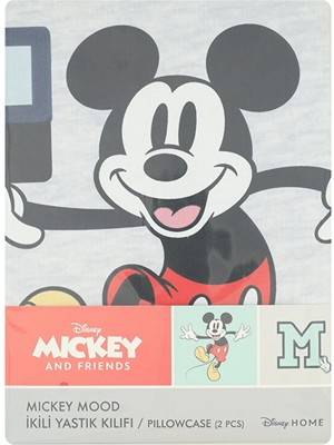 Özdilek Mickey Mouse Mood Disney Lisanslı 2'li Yastık Kılıfı