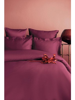 İssimo Home Simply Cherry Rot Pamuk Saten Fitted Set 100*200/50*70