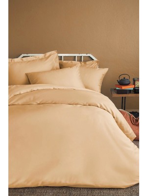 Simply Peach Pamuk Saten Fitted Set 200*200/50*70