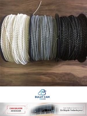 Bulut Dizayn 200M Cam Balkon İpi Plastik Boncuk Ip
