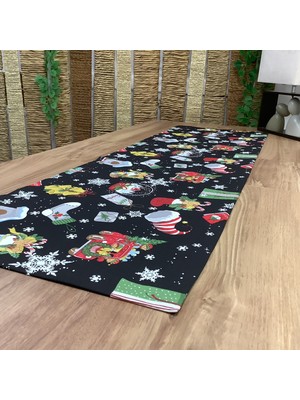 Oya Home Yılbaşı Temalı Ranır- 45*250 cm