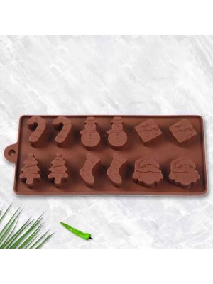 Epinox Çikolata Kalıbı - Silikon - Yılbaşı (Ylb-22)