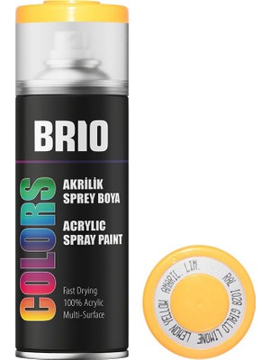 Brio Sprey Boya Akrilik Kavun Sarı B1028 400 Ml