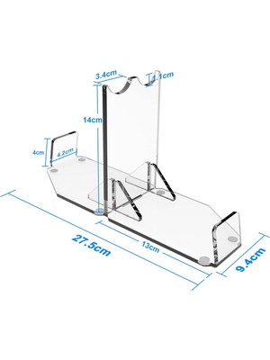 Humble Lightsaber Standı Masaüstü Çift Bıçaklı Lightsaber Ekran Tutucu Akrilik Lightsaber Kabzası Standı Masaüstü Teşhir Standı Standları (Yurt Dışından)