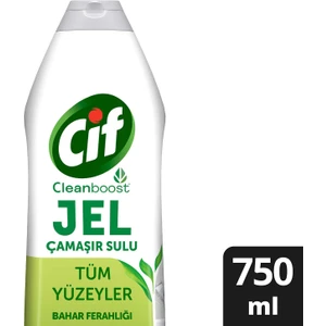 Jel Yüzey Temizleyici Tüm Yüzeyler İçin Çamaşır Suyu Katkılı Bahar Ferahlığı 750 ML