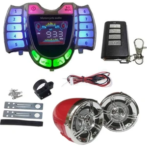 Motosiklet Ses Stereo Hoparlörler Kablosuz Bluetooth Mp3 Çalar Su Geçirmez Fm Ses Motorlu Scooter Bisiklet Atv Utv Için (Yurt Dışından)