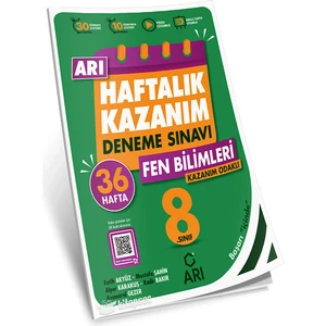 Arı Yayıncılık 8.Sınıf Fen Bilimleri Haftalık Kazanım Denemeleri