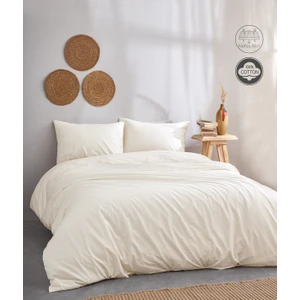 Medaillon Home Krem Pamuklu Çift Kişilik Nevresim Takımı